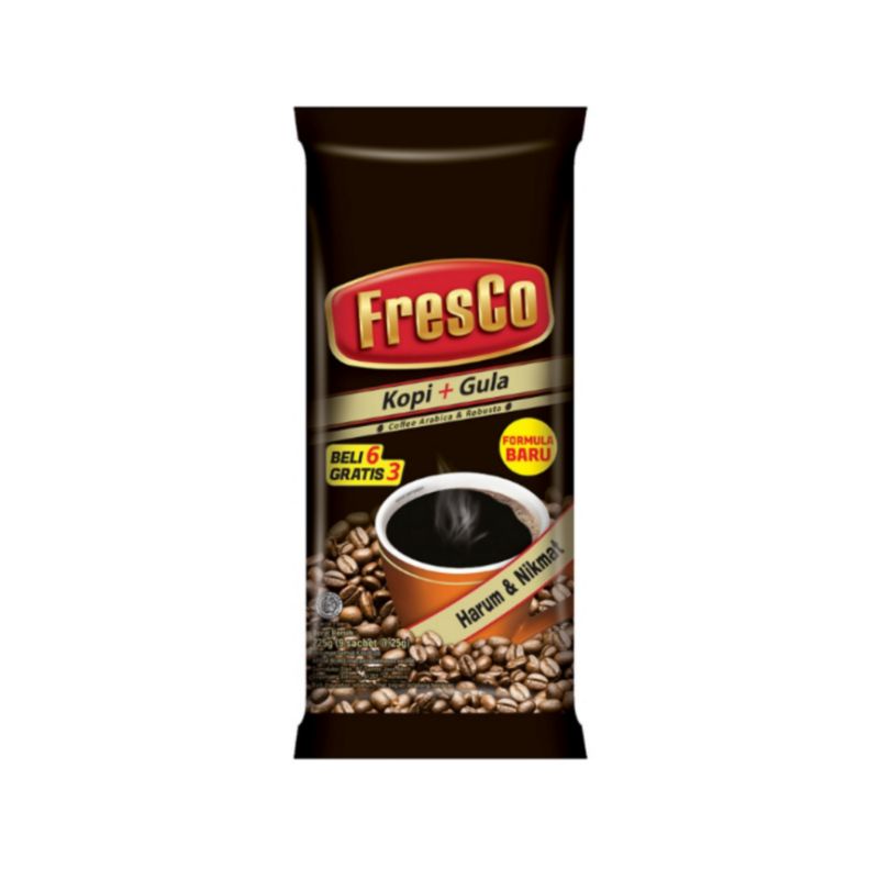 

FresCo Kopi Instan Kopi + Gula 9 x 25 g