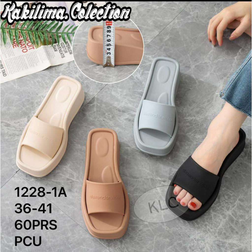 Sandal wedges jelly wanita sandal slip on style korean BLC 1228-1A