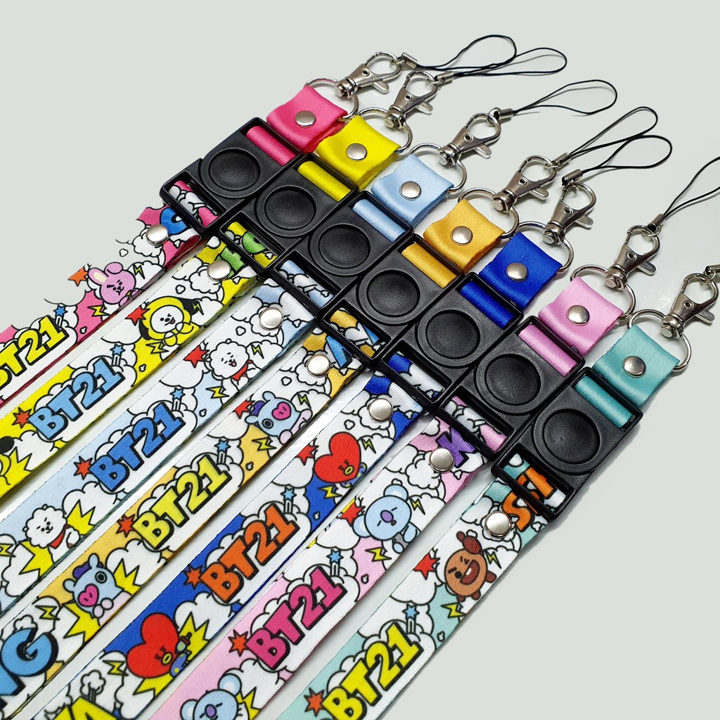 GANTUNGAN BT21 HP LANYARD TALI HP STRAP BT21 | Shopee