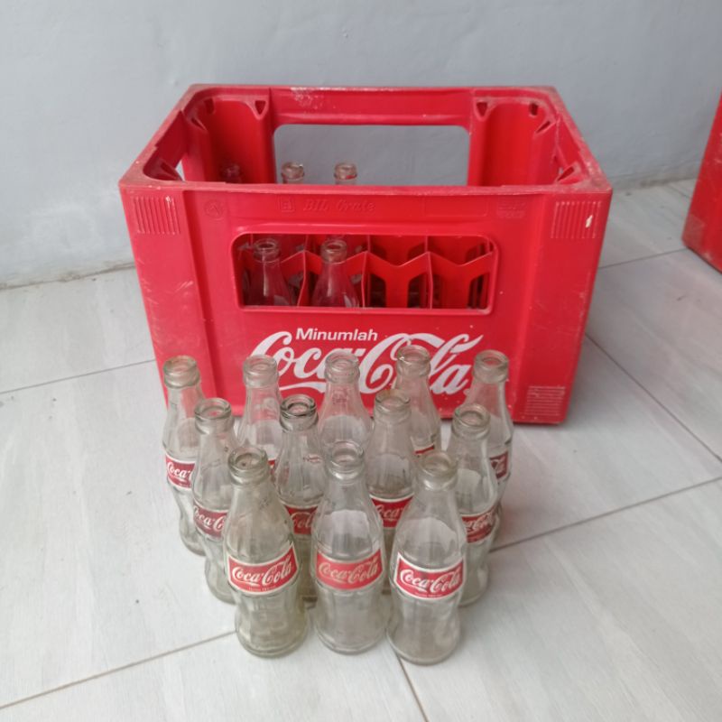 BOTOL KACA COCA-COLA VINTAGE LAWASAN JADUL - 193ml