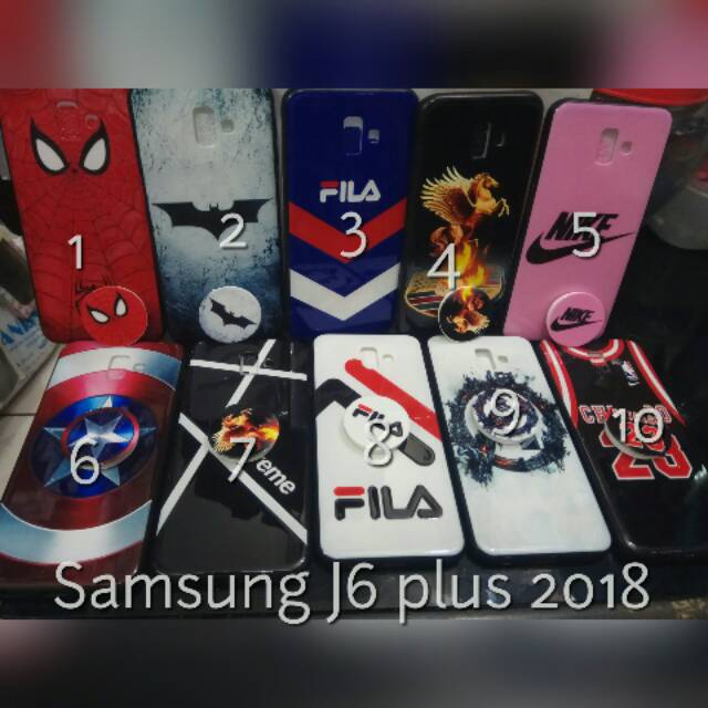 Case fuze glass super Hero plus popsocket Samsung J6 plus 2018