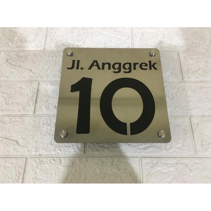 

Big Sale Nomor Rumah Stainless Steel 2 Baris + Pen Iklan Big Sale