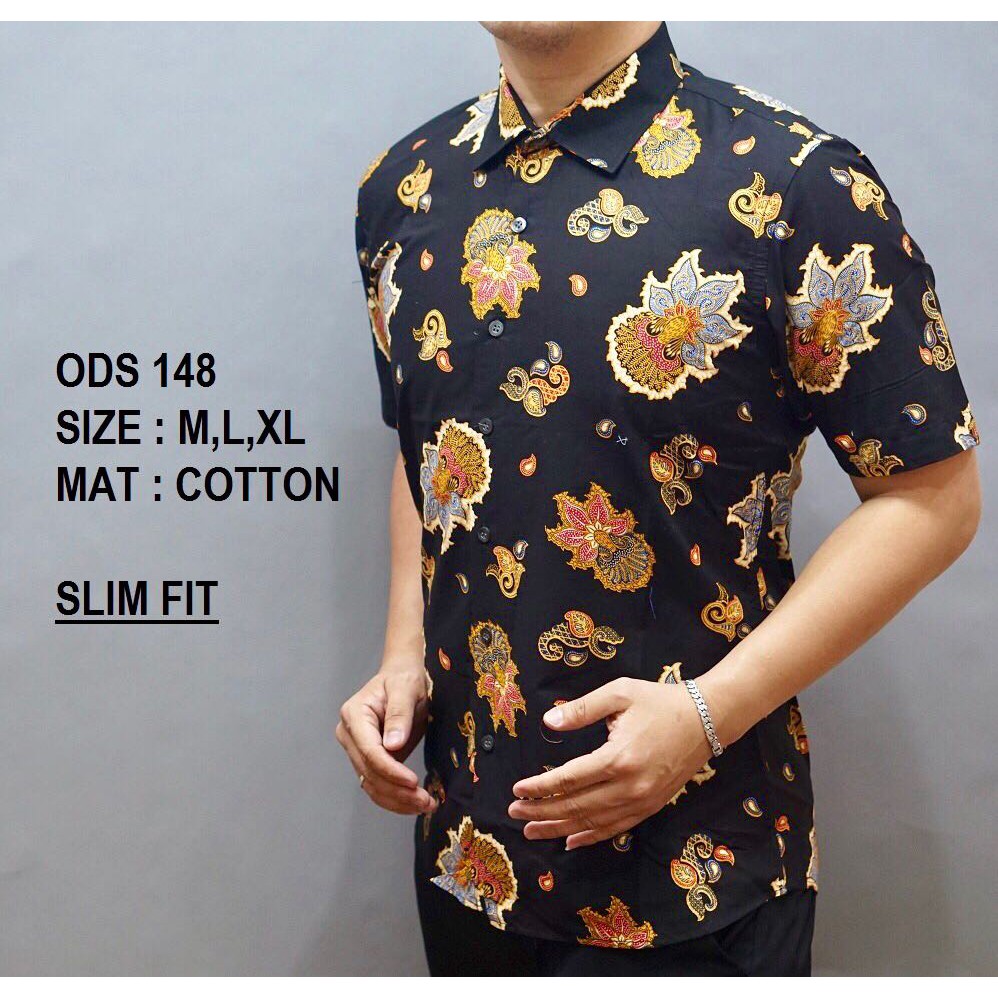 Baju Batik Pria Kemeja Batik Model Terbaru Hem Modern Pria Baju