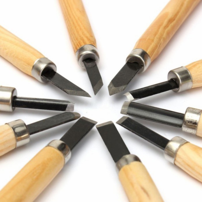 

UKIR-ALAT- SET PISAU UKIR 10 IN 1 ALAT PAHAT KAYU WOOD CARVING KNIFE -ALAT-UKIR.
