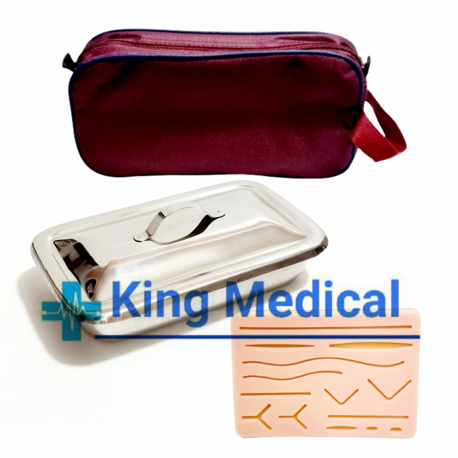 Hecting Set + Suture Pad untuk Belajar Jahit Luka