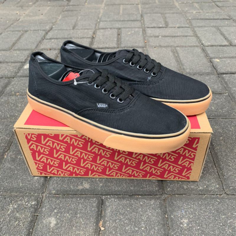 SEPATU VANS AUTHENTIC BLACK GUM IMPORT PREMIUM KADO HADIAH CEWEK COWOK BEST SELLER PROMO TERLARIS