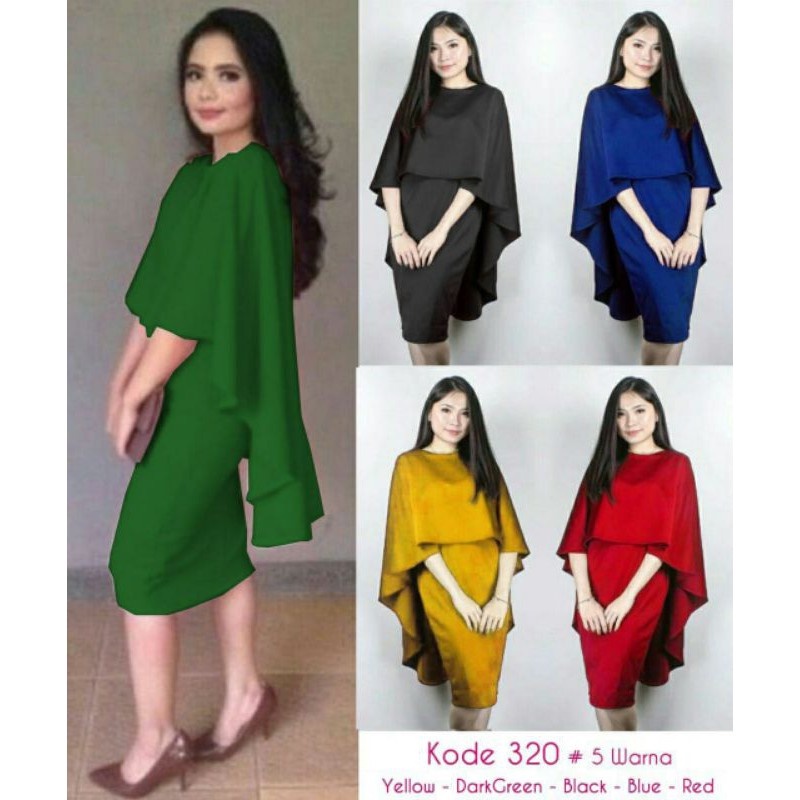 Ms(COD) 3202 SCUBA Dress Nagita / dress scuba wanita/ dress import