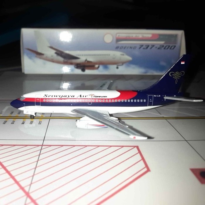 JE Pajangan Miniatur Replika Pesawat SRIWIJAYA AIR 737-200 PK-CJO AEROCLASSICS 1:400 Diecast