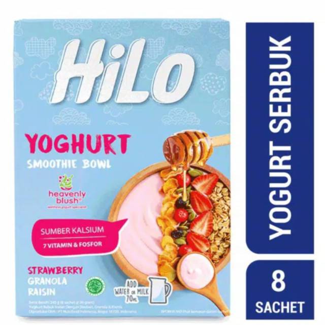 

YOGHURT HILO STRAWBERY GRANOLA 240g (8sachet@30gram)