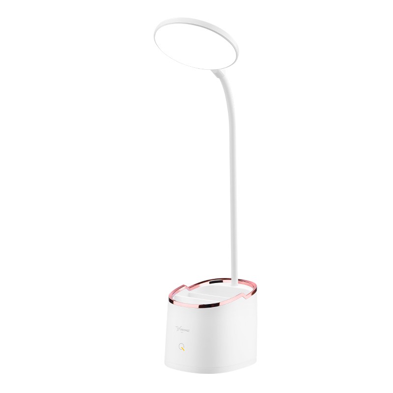 Jacob Lampu Meja Belajar Led Bahan Abs Warna Putih