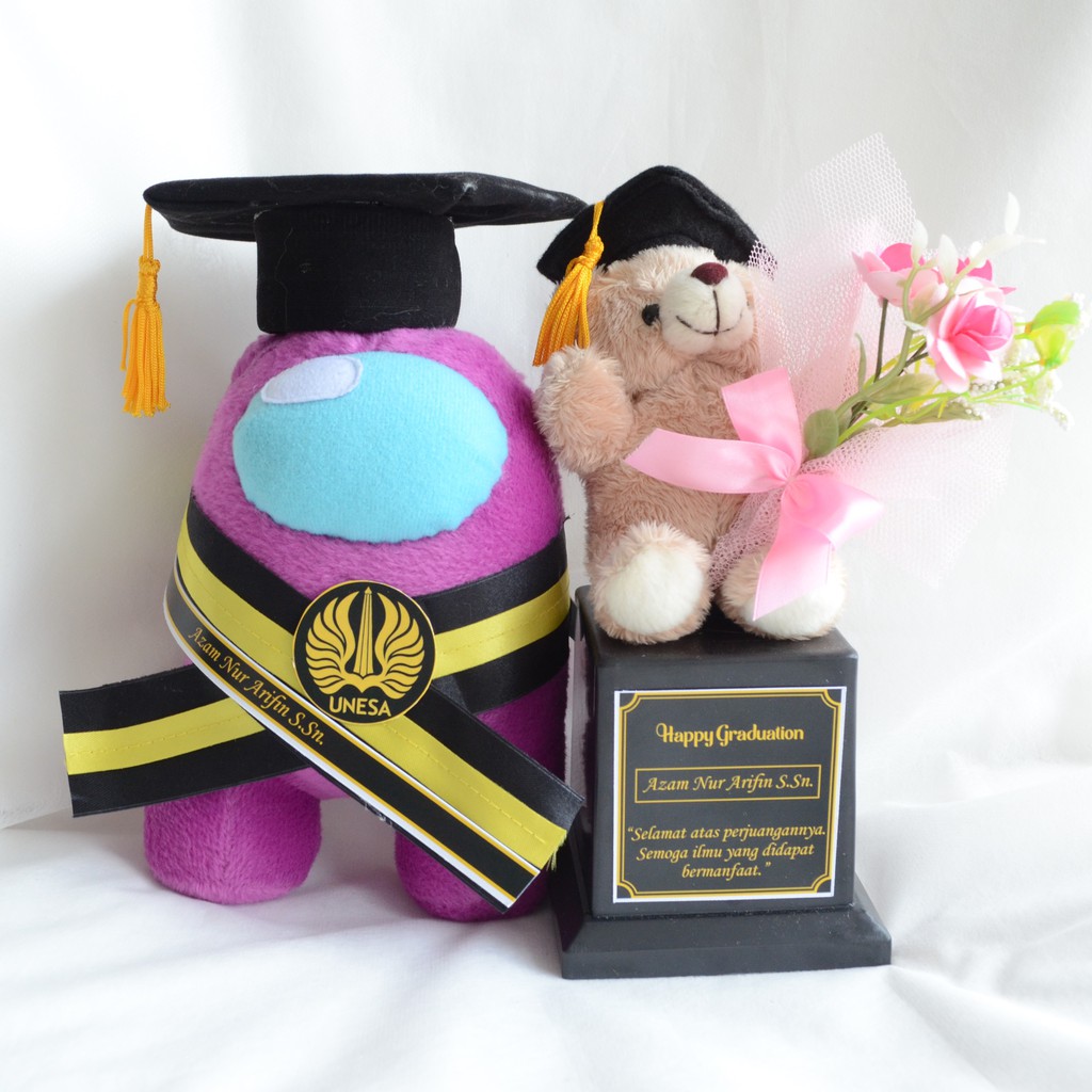 IMPOSTOR WISUDA - Kado Boneka Graduation Gift Wedding Hadiah Kelulusan Beruang Doll Souvenir Hampers