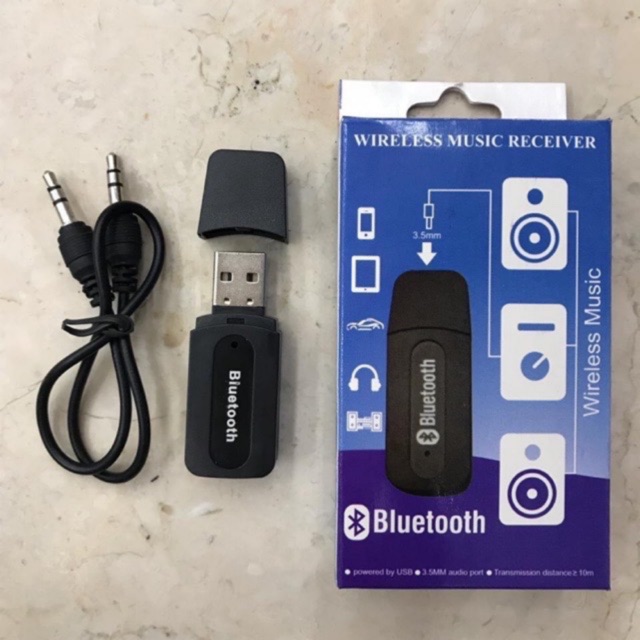 Bluetooth Receiver USB Bluetooth Audio Receiver Wireless with Mic Music Receiver