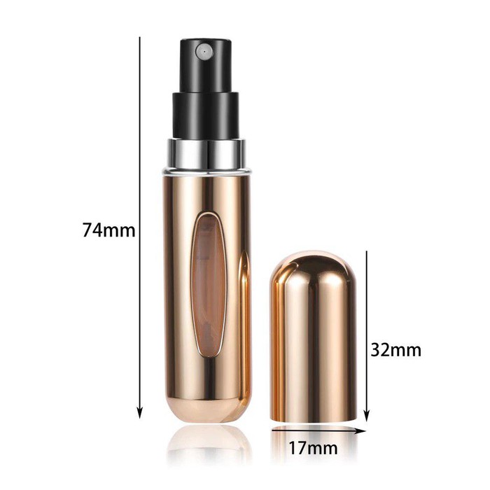 BOTOL PARFUM MINI 10 ML/botol parfum TRAVEL ALUMINIUM GAMPANG DIISI/BOTOL PARFUM MIN 10 ML REFILLABLE.