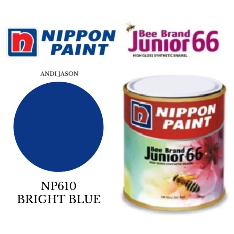 CAT BEE BRAND JUNIOR 66. 0.94 LITER NO NP610 BRIGHT BLUE CAT MINYAK KAYU DAN BESI