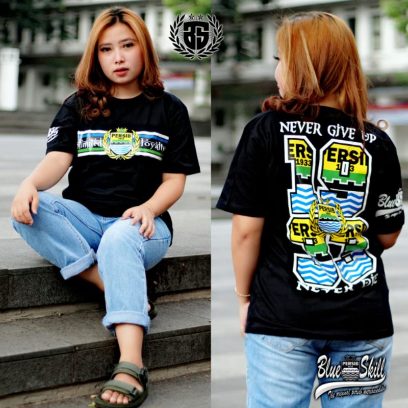 Kaos persib pendek / kaos persib unlimited loyalty 1933 / kaos persib untuk pria dan wanita / kaos originalblueskill