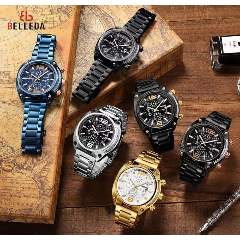 BELLEDA 9247 jam tangan rantai DIGITAL CHRONGRAF jam tangan rantai