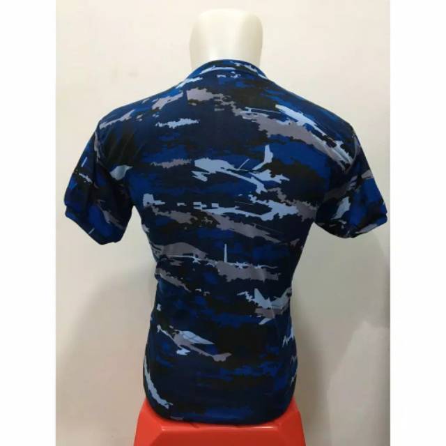 Kaos Loreng pendek army Kaos Loreng AU Kaos Loreng Biru Kaos Loreng Auri