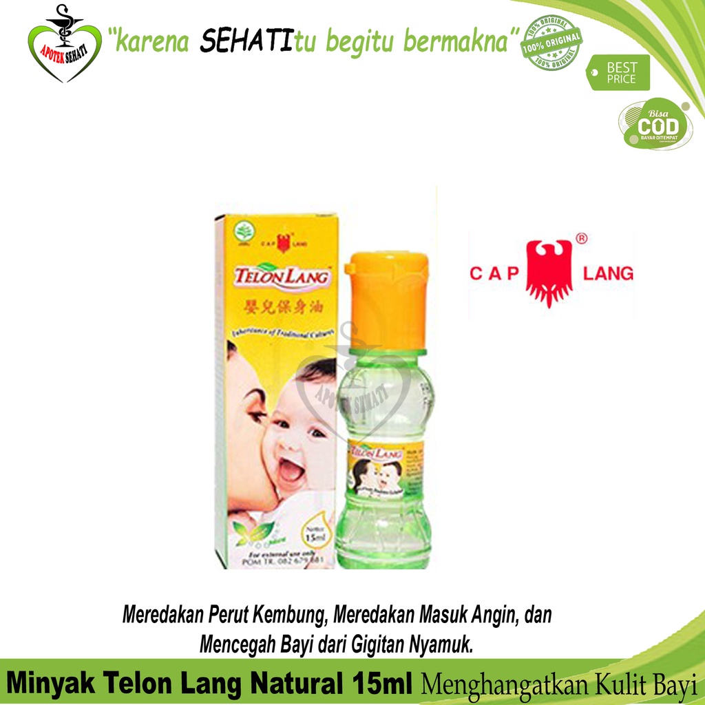 Minyak Telon CapLang Meredakan Kembung Bayi Telon Lang 15ml 30ml 60ml 100ml 150ml