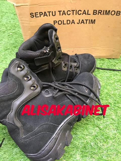 Sepatu PDL Tactical 6&quot; Resleting Jatah Brimob