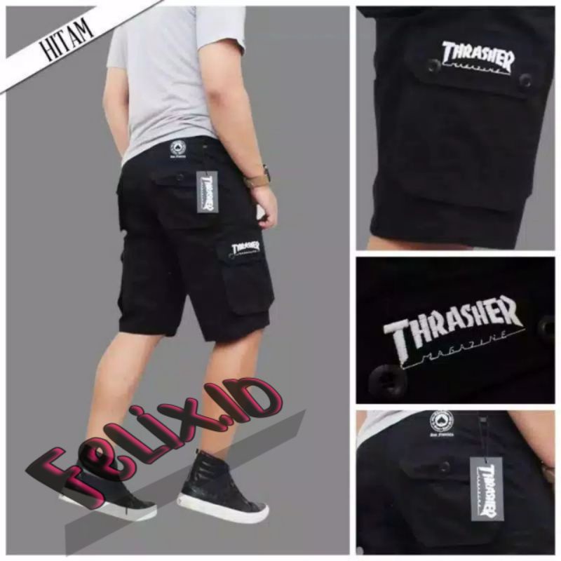 PROMO 12.12 Celana Pendek Cargo PDL / Celana Cargo Thrasher Outdoor Pria / Celana YG LAGI HITZ