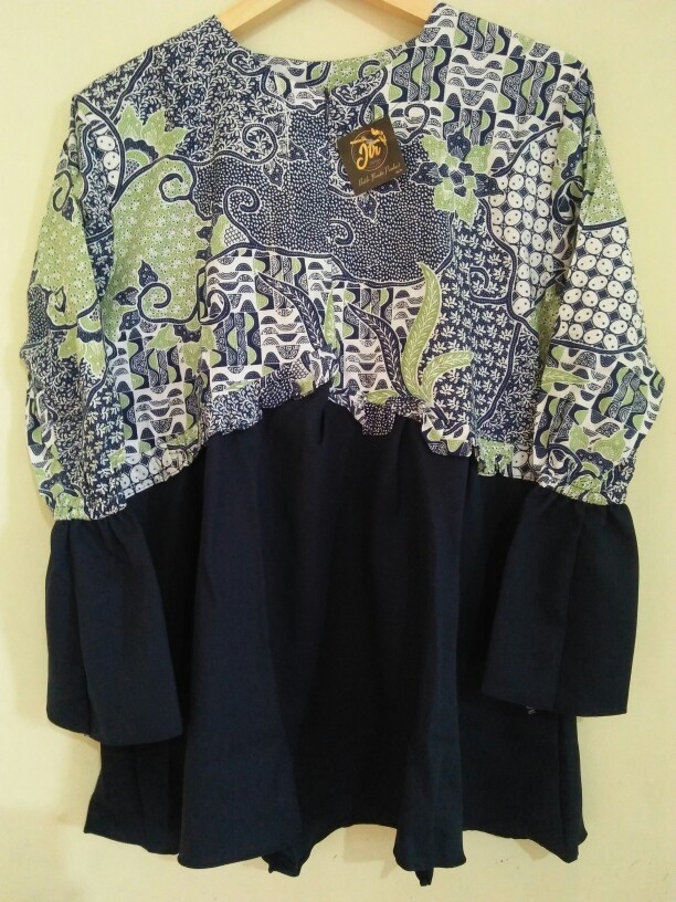 Batik Wanita Asj Sa Hrb026 Kenongo Kemeja Tosca Pendek