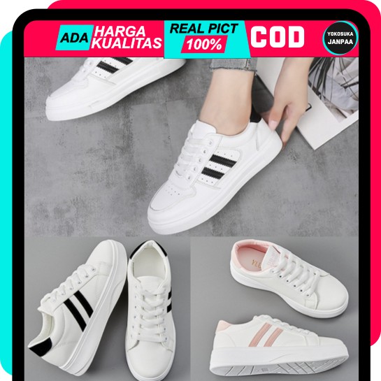 PROMO SEPATU SNEAKERS SNAKERS KETS CASUAL KASUAL WANITA CEWEK IMPORT KOREA MURAH TERBARU REINA COD