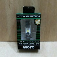 Lampu depan motor LED AYOTO M2B H6 AC DC motor matic bebek