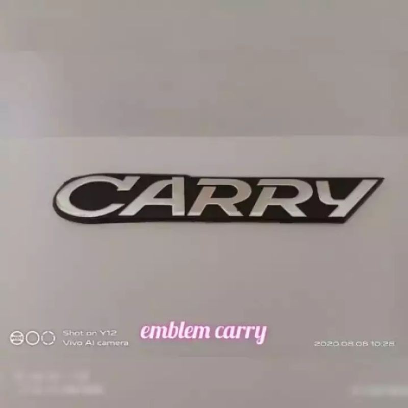 emblem atau logo TUlisan CARRY suzuki carry th lama

