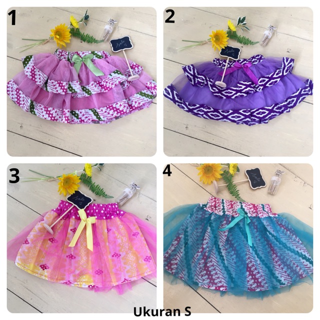 Rok Tutu Batik Anak Cewek