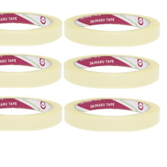 

☪ [Dapat 6pcs] Daimaru Stationery Tape 12mm x 72 Yard ➥