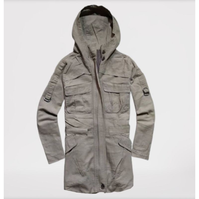 Jaket Parka Pria Wanita / British Khaki Linned Field