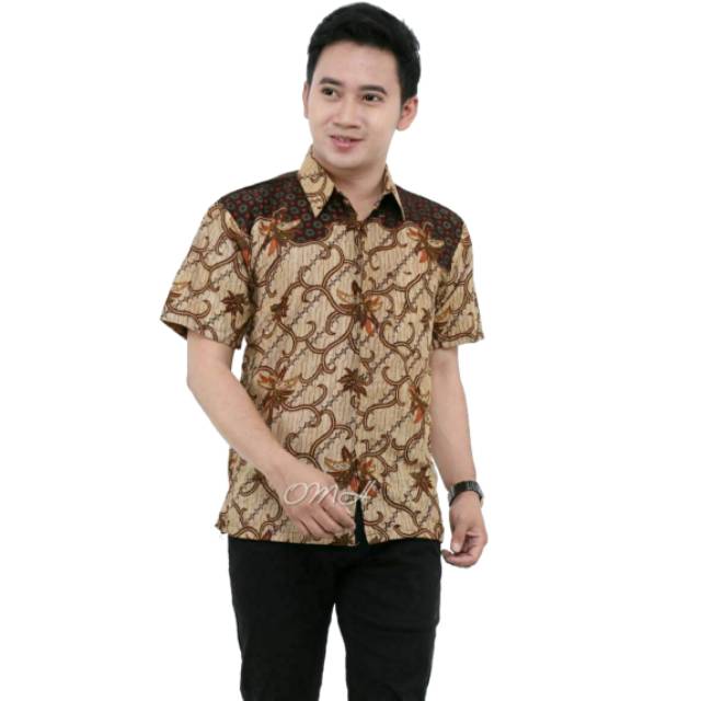 NEW ARRIVAL DISTRO BATIK PRIA BORDIR SOGAN HRB026 BATIKAF NOTOARTO BATIK IPNU-IPPNU HEM PRIA Bel-2