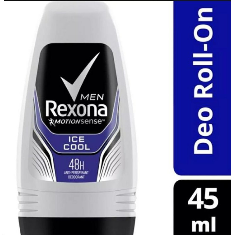 REXONA MEN ROLL ON DEODORANT ICE COOL 45 ML 45ML PARFUM MURAH