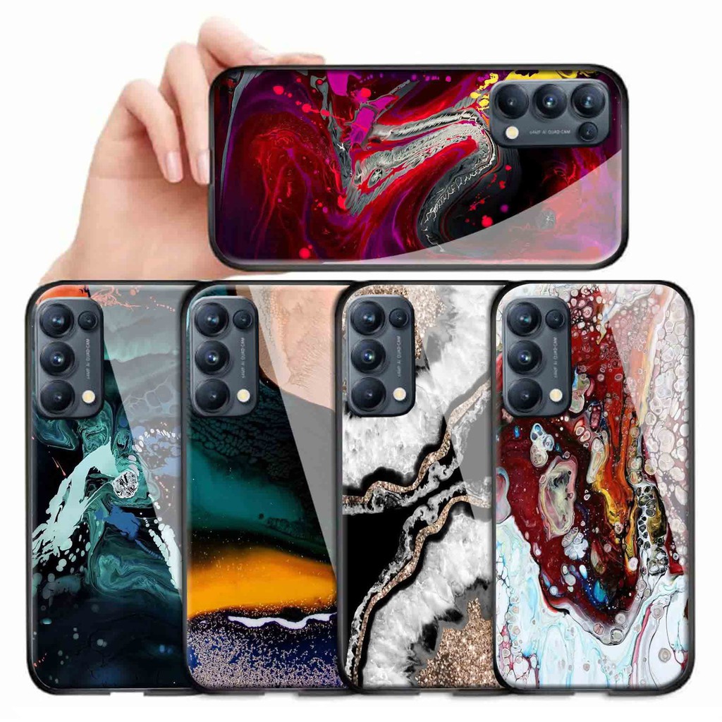 OPPO RENO 5 [MG-92] Softcase Kaca RENO 5 Case Hp RENO 5 Casing Hp RENO 5 Softcase RENO 5