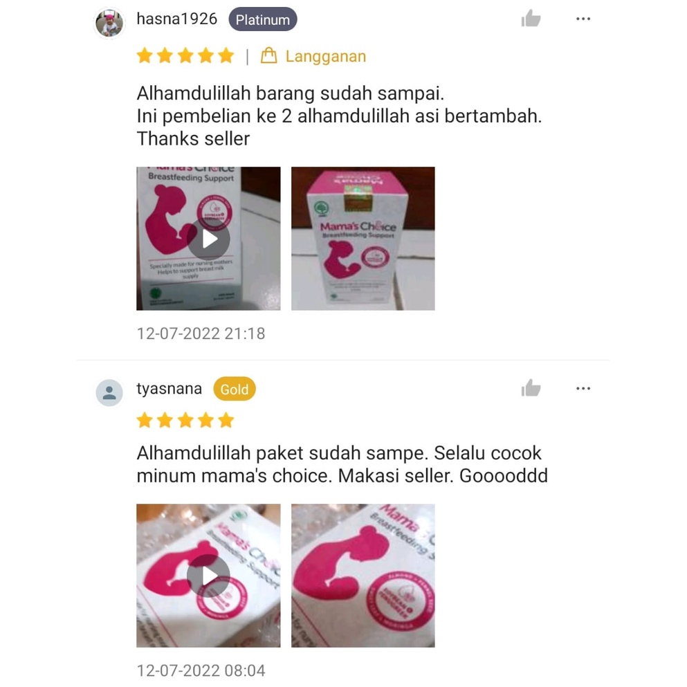 Pelancar ASI | Mama's Choice Breastfeeding Support ~ Suplemen ASI Booster Ibu Menyusui