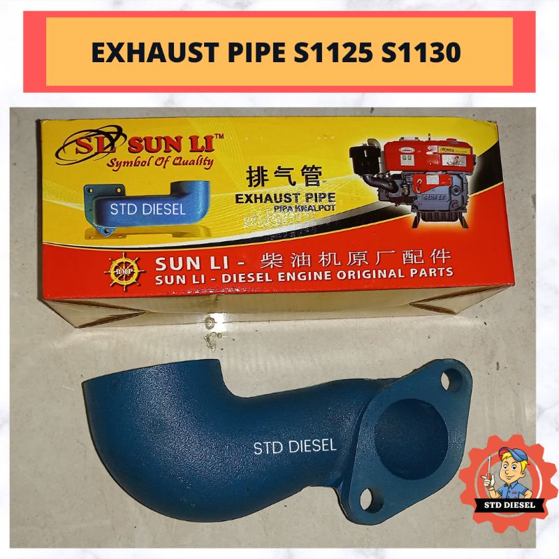 EXHAUST PIPE PIPA KNALPOT S1125 S1130 28 30 HP PK 2 LUBANG SUPER TEBAL