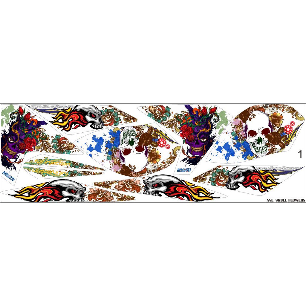 striping stiker decal New Vixion Lightning NVL Joker