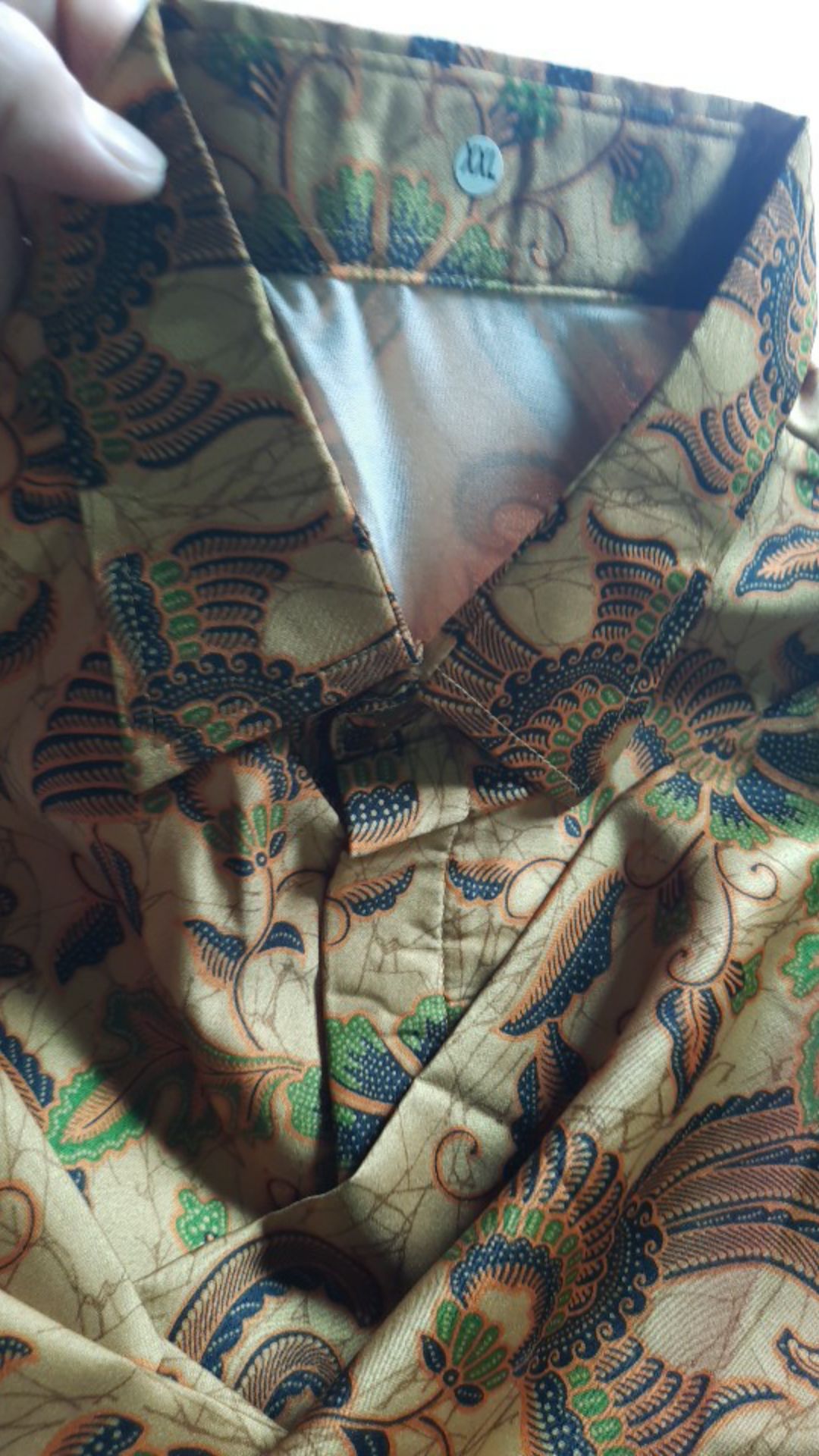 Kemeja Batik Semi Sutra Silky Premium Berfuring Lengan Batik Pekalongan Cap Tulis Ada Fashion Pria 7