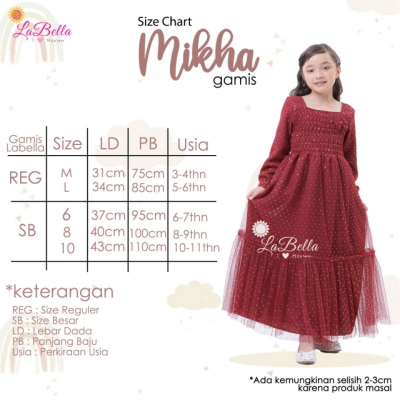 GAMIS ANAK SYARI LABELLA