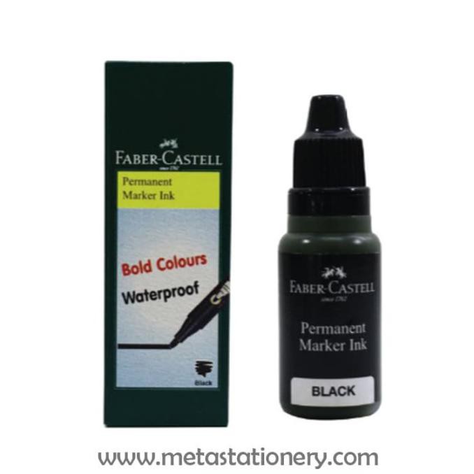 

Kusus Hari Ini Tinta Spidol / Refill Ink Marker Permanent Faber Castell 15Ml - Hitam Promo