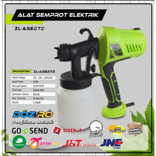 Spray Gun Electric Alat Semprot Cat Listrik Elektrik Doziro