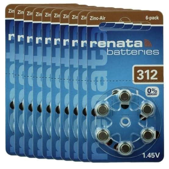 Renata ZA312 PR41 AG3 Hearung Aid Battery Original