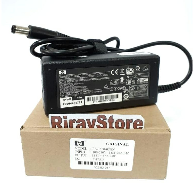 Adaptor Charger Laptop HP Compaq Presario CQ20 CQ32 CQ35 CQ40 CQ42 CQ43 430 G4 1000 18.5V-3.5A Jarum