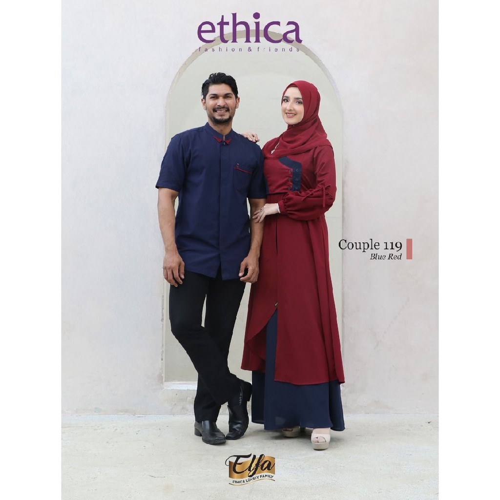Couple 119 Gamis Kagumi 221 Koko Kahfi 174 Blue Red Ethica