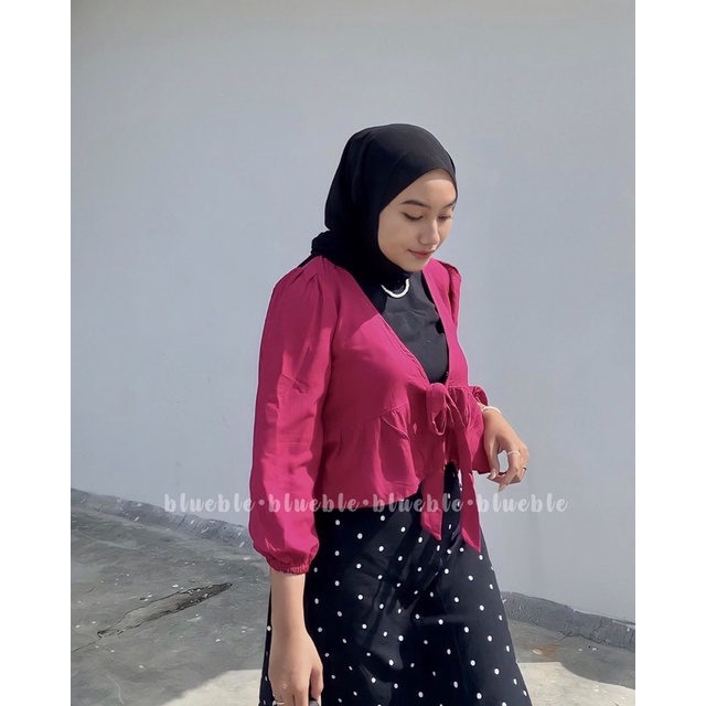 FLORY TOP BLOUSE OUTER • Blueble •-2