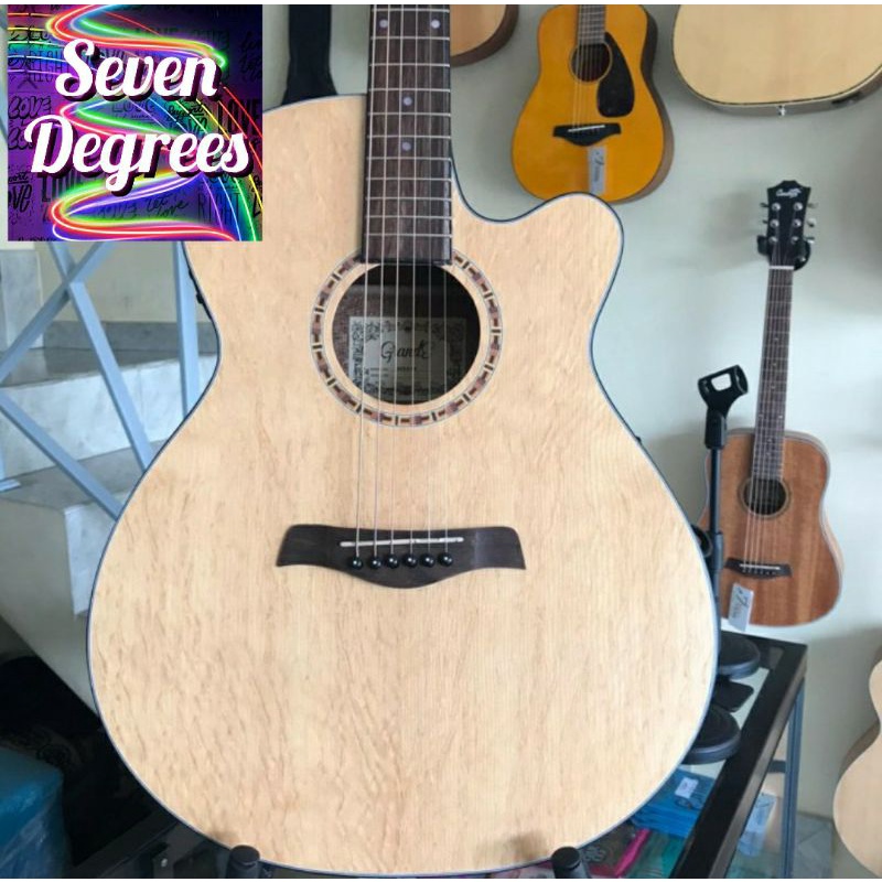 gitar grande GCE8NA / gitar akustik elektrik bonus sofcase original