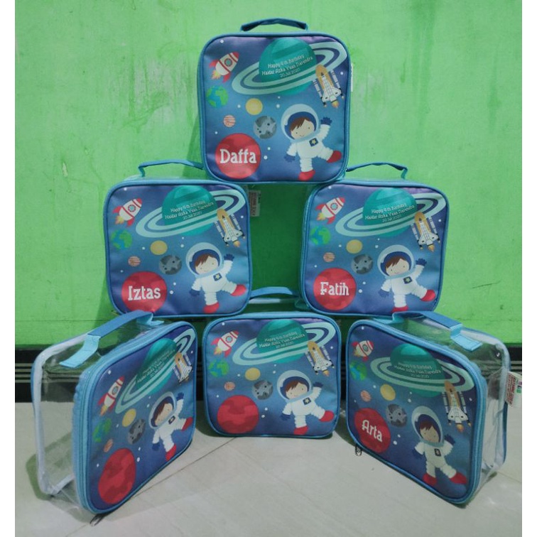 Tas souvenir mini koper mika free desain gambar plus foto