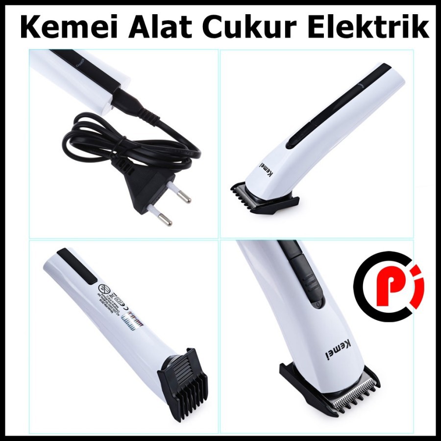 Kemei Alat Cukur Elektrik Hair Trimmer Shaver KM 2516 White