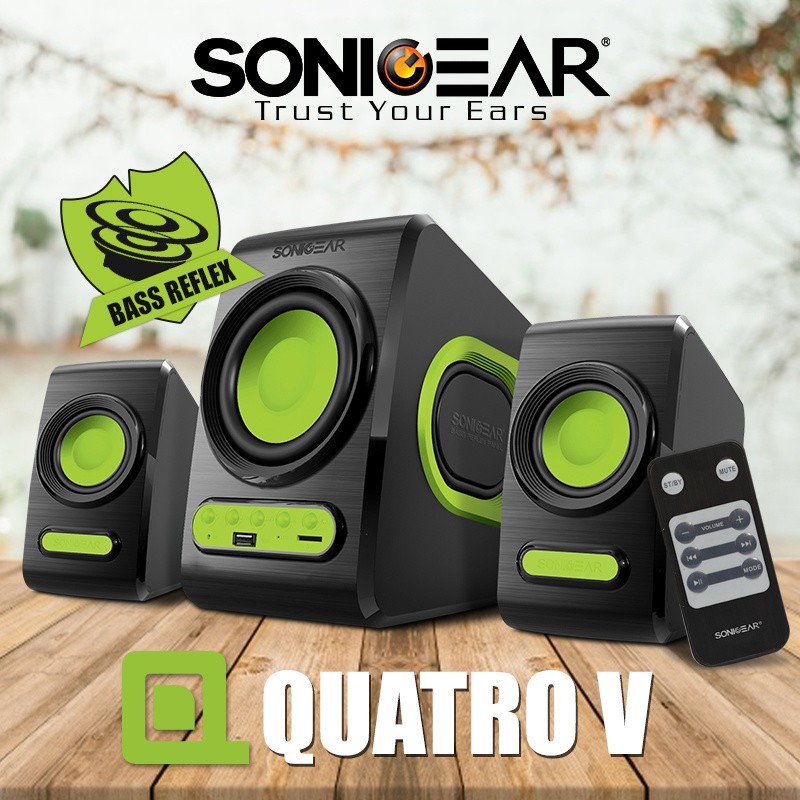 Speaker aktif Sonic gear Quatro V Speaker 2.1 Extreme Bass
