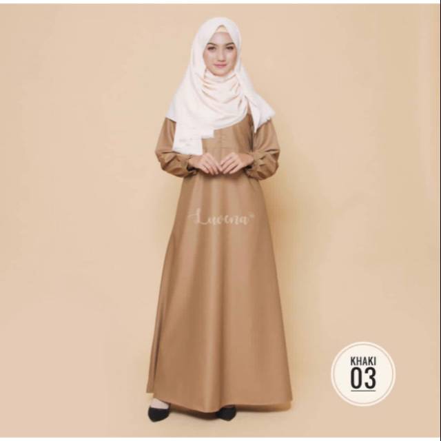 Gamis Pemda Toyobo Khaki 03 TUA - Gamis Khaki
